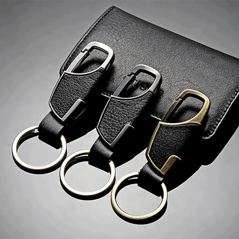 Luxury Leather Car Keychain