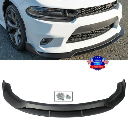 Front Spoiler Lip Splitter - 20+ Dodge Charger SRT Hellcat Widebody Unpainted