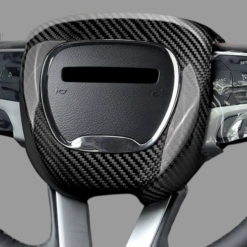 Carbon Fiber Steering Wheel Sticker