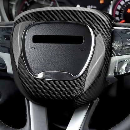 Carbon Fiber Steering Wheel Sticker