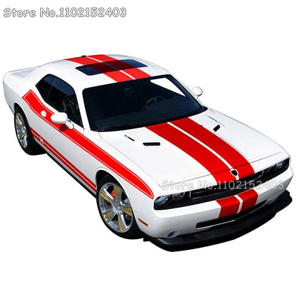 Side Skirt Stripes Vinyl Decal Stickers - Dodge Challenger