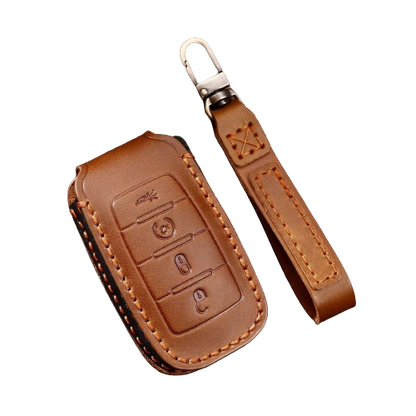 Leather Car Key Cover Case