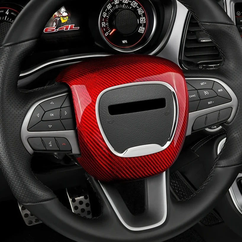 Carbon Fiber Steering Wheel Sticker